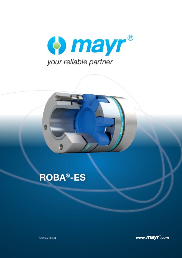 Mayr ROBA-ES Katalog kapağı